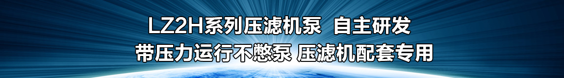 LZ2H板框壓濾機(jī)泵系自主研發(fā),無泄漏不憋泵